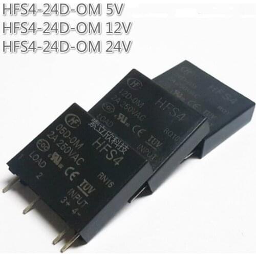 5pcs Hfs4-24d-om Hfs4-12d-om Hfs4-05d-om Small Solid State Relay