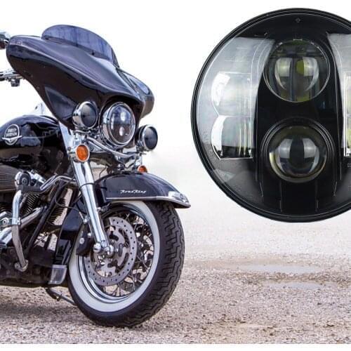 7 inch Universal Cafe Racer Round Motorcycle LED Head lamp Headlamp Distance Light Refit 7 Replacement Motorcycle Headlight