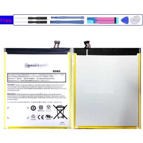 Battery 26s1014 4750mAh For Amazon Kindle Fire HD 8" 7th Gen SX0340T 2017 Tablet Pad 58-000219 58000219 Bateria