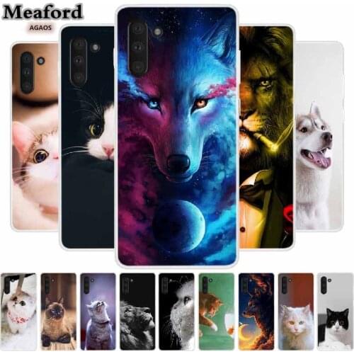 For Samsung Note 10 Case Samsung Galaxy Note10 Case TPU Animal Phone Case For Samsung Note 10 Plus Note10 Lite Note 10+ Cat Case