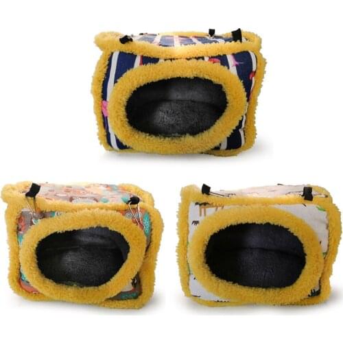 Demon King Squirrel Cotton Nest Nest Honey Bag Glider Parrot Dutch Pig Non-Fan-Tigh Dragon Cat Nest Rabbit Sponge Square Nest