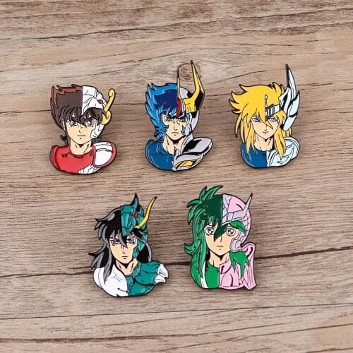 LT770 Japanese Anime Comics Cool Icons Enamel Pin Badge Cartoons Collar Lapel Pin for Backpack Decoration Jewelry Gifts