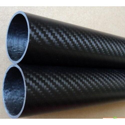 ID) 27mm*30mm(OD)*1000mm(L) carbon fiber roll-wrapped tube for Quadcopter