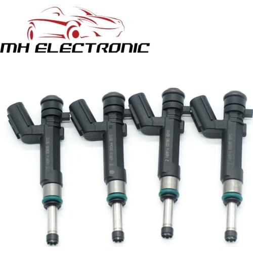 MH Electronic 4 Pcs 16600-1KT0A 166001KT0A For Fuel Injector Nozzle Nissan Versa 1.6L HR16DE 2012 2013 2014 2015