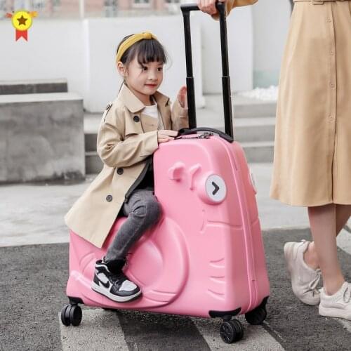 Hot Fashion Cute Kids Trolley Suitcases On Wheels Child Carry On Spinner Rolling Luggage Travel Bag Student Lovely suitcases