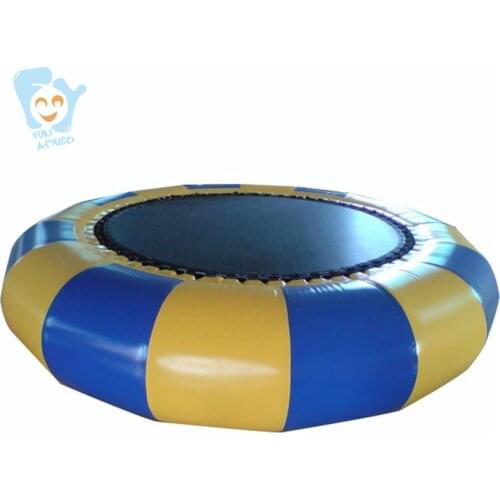 Dia 3m Inflatable Water Trampoline Air Bouncer Inflatable Bungee Trampolines Sea Floating Trampoline From China