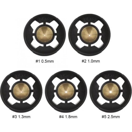 0.5/1.0/1.3/1.8/2.5mm Spray Gun Nozzle High Quality Brass Painting Gun Sprayer Tip Old Damaged Airbrush Nozzle Replacement Kit