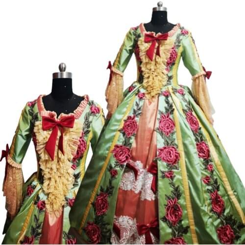 New Woman Vintage Costumes 18th Duchess Retro medieval Renaissance Reenactment Theatre Civil war Victorian dress D-745