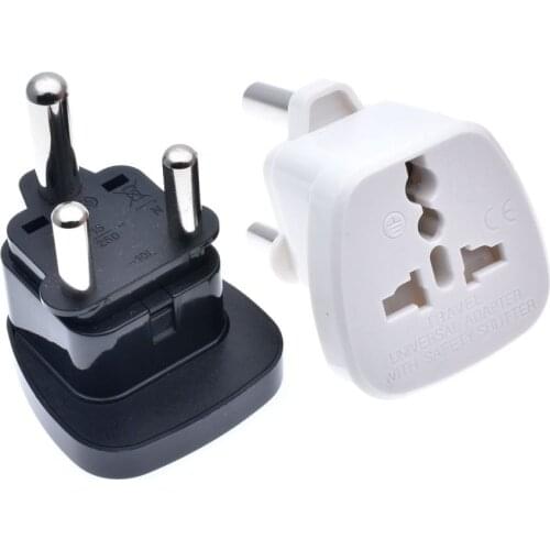 1 PC) South Africa Type M Electrical Plug Adapter Universal Outlet AC100~250V 15A White Color