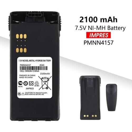 2100mAh ATEX Series Rechargeable NI-MH Battery PMNN4157 for atex portable two-way radio GP328 GP338 PTX760 PTX700 MTX8250