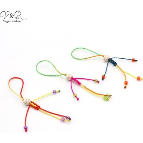 DIY Handmade Jewelry Making DIY Materails Synthetic Stone Bead Cord Charms Pendants Decorations Key Ring Accessories DIY-097