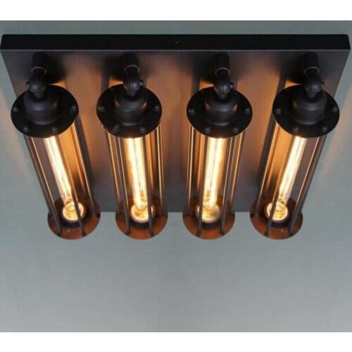 Luxury Vintage Antique Iron Edison Ceiling Lamps Industrial Lamp Personality For Loft Bar Coffee E27 Restaurant fast shipping