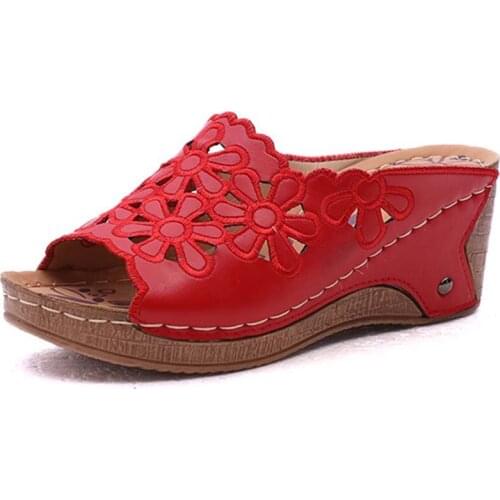 Sandals women Casual Ladies Shoes Fashion Wedge Women Shoes Summer Sandals Ladies Gladiator Open Toe Sandals Platform Plus Size