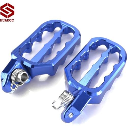 For Husqvarna TE 310i 2019 Billet Aluminum MX Wide Foot Pegs Pedals Rest Footpegs High Quality