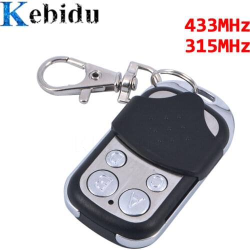 Kebidu Universal Wireless 433Mhz Remote Control Copy Code 4 Channel Electric Cloning for Gate Garage Door Car Home Auto Keychain
