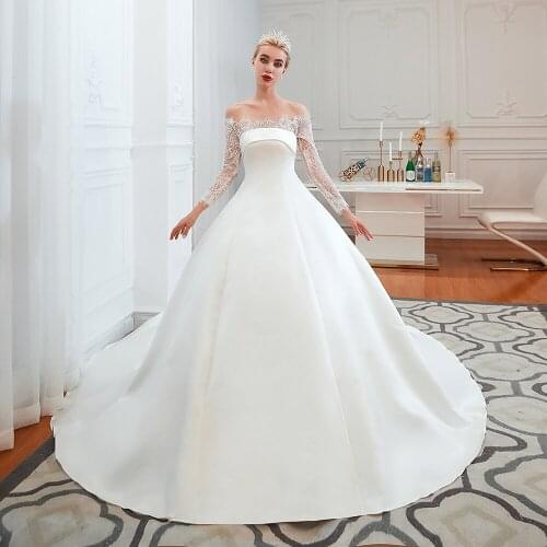 YOUXI Satin Wedding Dresses