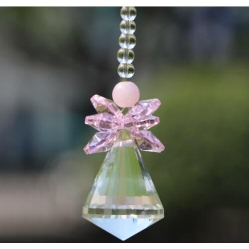 1PCS Chakra Crystal Handmade Angel Crystal Diamond Ball Suncatcher Hanging Pendant Ornament