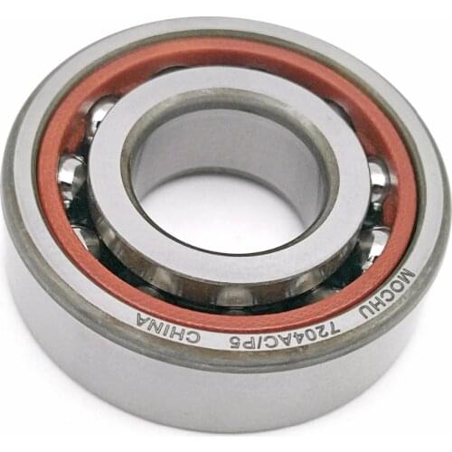 1pcs MOCHU 7204 7204AC 7204AC/P5 20X47X14 Angular Contact Bearings Spindle Bearings CNC ABEC-5 25 Contact Angle