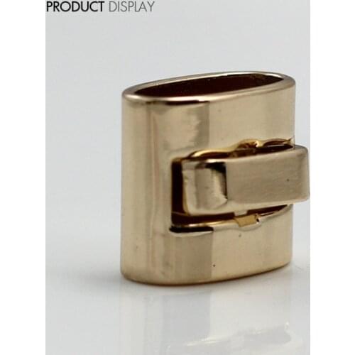 10pcs Pack Cord Lock Toggle Stopper lock Bean Gold Tone Toggle Clip NK143