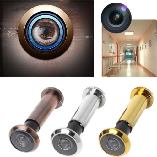2 pcs 220 Degree Wide Viewing Angle Door Viewer Privacy Cover Security Door Eye Viewer