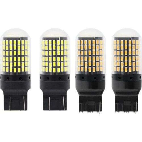 2X 7440 Canbus Super Bright Error Free LED Bulb T20 W21W 144 SMD for Reverse Tail Turn Signal Light