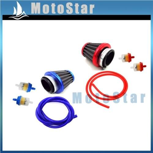 38mm Air Filter Cleaner + 5mm 1 Meter Fuel Hose Line + Fuel Filter For 50cc - 125cc Pit Dirt Bike ATV Quad Moped Scooter