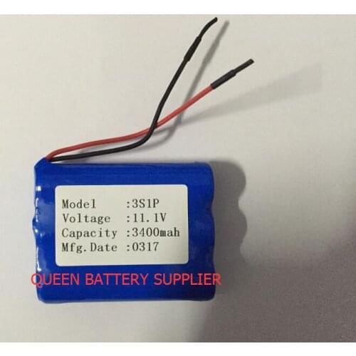 3S1P 2600mah 3000mah 3400mah NCR18650B 3500mah 11.1V 18650 for 18650 battery pack