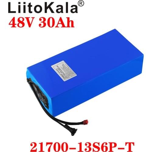 LiitoKala 48V 30ah 15ah 20ah 25ah ebike battery 20A BMS 48v battery Lithium Battery Pack For Electric bike Electric Scooter
