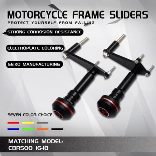 Motorcycle CNC Aluminum Falling Protection Frame Sliders Crash Protector For Honda CBR500R CBR 500 R CBR500 CBR 500R 2016 - 2018