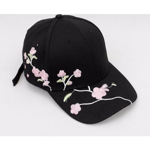 High Quality Unisex Cotton Outdoor Baseball Cap Flowers Embroidery Snapback Fashion Sports Hats For Men & Women Cap