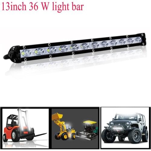 72W 10-48V 13 inch Car Lights Led Bar Work Light Bar Offroad Motorcycle Foglights Spotlight For Boats ATV UTV SUV Pickup Truck