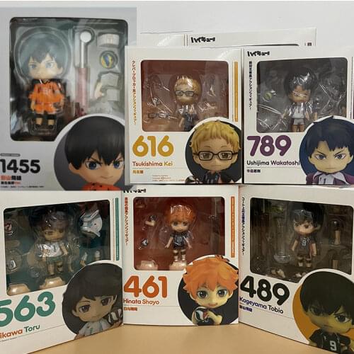 Tsukishima Kei 616 Ushijima Wakatoshi 789 Haikyuu Figure Hinata Shoyo 461 Kageyama Tobio 489 Action Figure Anime Toys