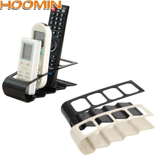 HOOMIN Desktop Bracket TV/DVD/VCR Organizer Home Office Organizer Case 4 Frame Remote Control Storage Mobile Phone Holder Stand