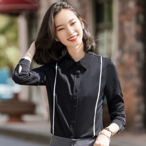 IZICFLY Black And White Blouses