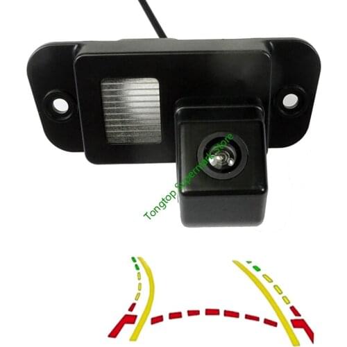 CCD 600Line Intelligent Dynamic Trajectory Tracks Car Rear View Camera Waterproof For SsangYong ActYon 2010 2011