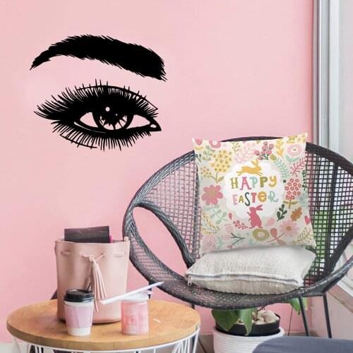 Creative Eyelash Nursery Wall Stickers Vinyl Art Decals For Baby Kids Rooms Decor Wall Art MURAL Drop Shipping