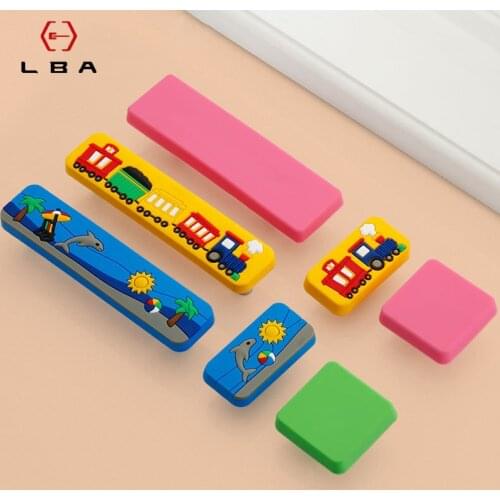 Cute Pink Heart Star Moon Cloud Cabinet Knobs and Handles Furniture Door Handle Drawer Pulls Children Rubber Door Handles
