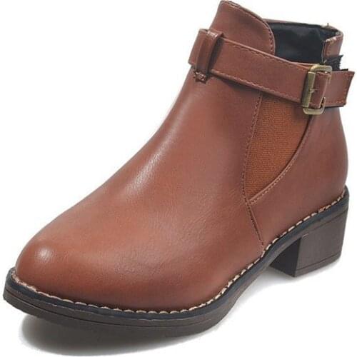 Fashion Leather Martins Boots Woman shoes Winter Warm Lace-up Ankle Boots For Woman High Quality Waterproof Platform Boots