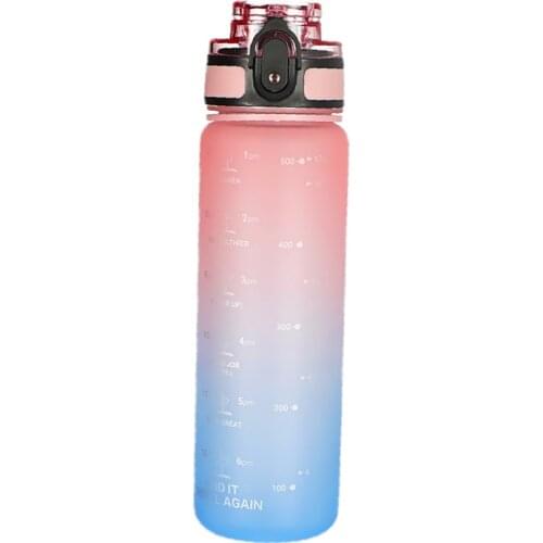Kids Water Bottle Non-Toxic Leakproof BPA Free,Tritan Sports Water Bottles, Removable Strainer Carry Strap Drink Reminder