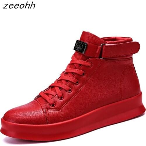 2021 spring autumn new men boots fashion trend high-top footwear breathable comfortable large size casual sneakers botas hombre