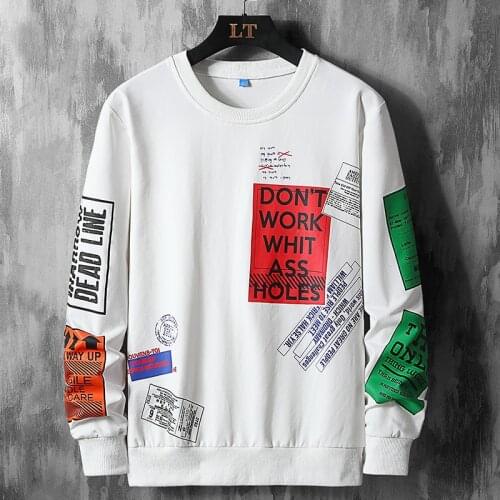 Classic Design Fashion Brand MenSHoodies 2021 Spring Autumn Hip Hop Loose Casual Mens Sweatshirts Punk Streetwear Clothes