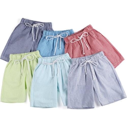 2021 new arrival boutique casual swimming trunk kids boys summer 100% cotton shorts