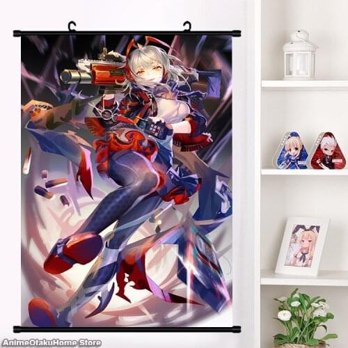 New Anime Games Arknights W HD Wall Scroll Mural Hanging Print Painting Poster Fashion Home Decor Collection Art Gifts