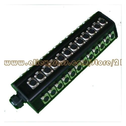 Wholesale 36 signal pathway stage junction box Stage snake cable box Multichannel audio cable junction box