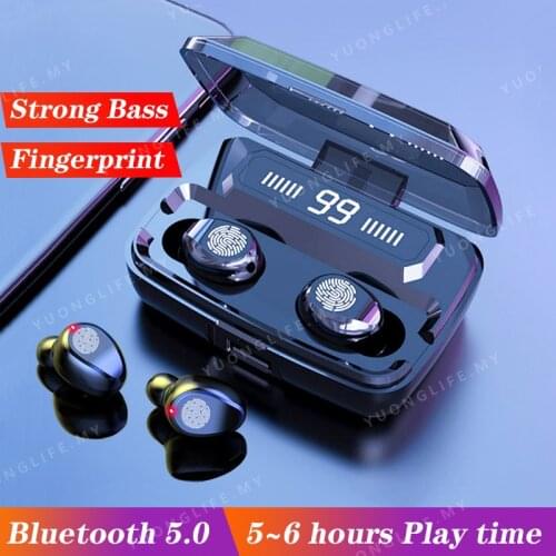 Original Bluetooth Earphone Wireless Earphone Earbuds Fingerprint control FP9 Mega Bass sound Dragon Llama Bluetooth Earphone