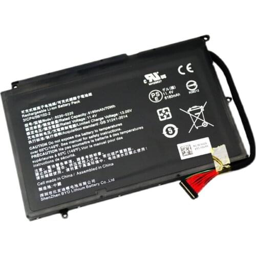 Original RC30-0220 RZ09-0220 Laptop Battery 11.4V 70W 6160mAh For Razer Blade Pro 17" GTX 1060 RZ09-02202E75-R3U1