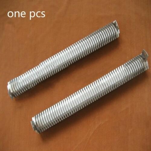 Finned ceramic heaters heating tube white corundum temperature resistance 1400 degrees 1pc