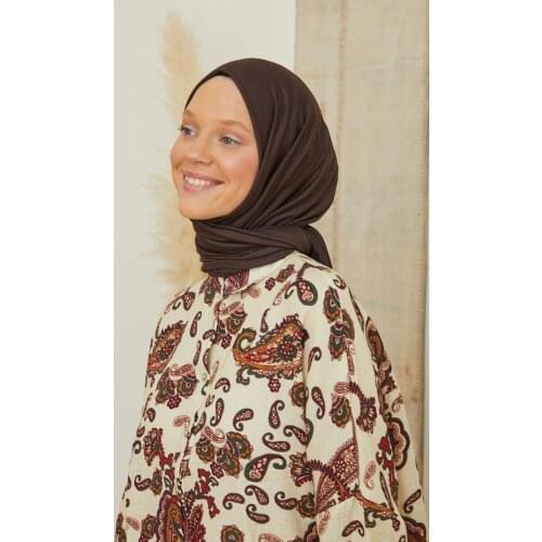 Salland Combed Cotton Shawl Chocolate Comfortable Stylish Product Fashion Flexible and Breathable Comfy Fabric Quality Robust Original Does Not Burn No Ironing Easy Use 1. Quality Combed Cotton 4 Seasons PenyeŞal-21