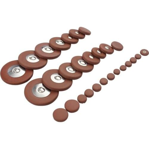 SLADE 28pcs/pack Professional Soprano Tenor Sax Saxophone Leather Pads Replacement Woodwind Instrument Accessories