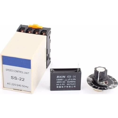 SS-22 20K Ohm Potentiometer 220V/240V Electric AC Motor Speed Controller